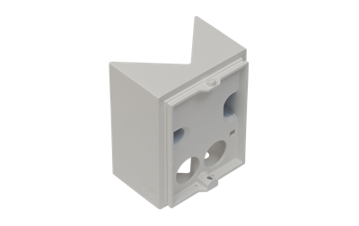 SG hoekbeugel wit voor montage van armaturen op een hoek 611207