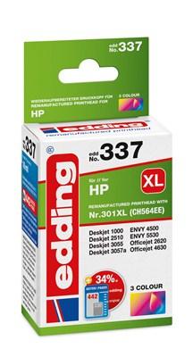 Edding Inktcartridge vervangt HP 301XL, CH564EE Compatibel Kleur EDD-337 18-337
