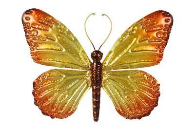 Decostar Countryfield Wandversiering Butterfly M oranje