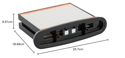 Bosch Accessories 2607432015 Polyester harmonicafilter, 4300 cm², 257 x 69 x 187 mm