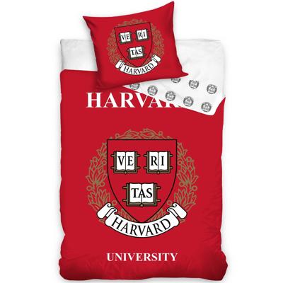 Harverd Dekbedovertrek Rood 140 x 200 cm (70 x 90 cm)