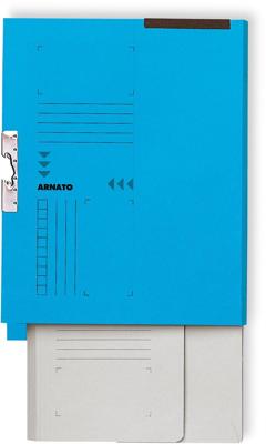 Arnato verzamelmap met 1 soufflet en tabrand, ft A4, blauw, doos van 100 stuks