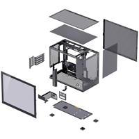 Jonsbo Mini-tower Behuizing, Gaming-behuizing, PC-behuizing Zwart - thumbnail