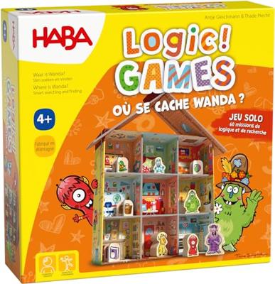 HABA - Logica! SPELLEN Waar is Wanda verstopt? - Logisch spel - Bordspellen voor kinderen vanaf 4 jaar