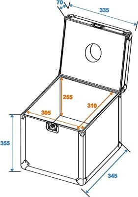 Roadinger Transportcase Spielekugel 30cm Flightcase (l x b x h) 350 x 365 x 435 mm