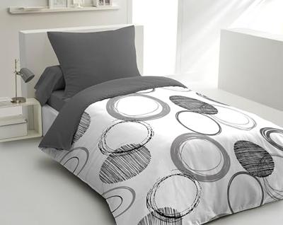 Dekbedovertrek HOME LINGE PASSION Audace Grijs Lichtgrijs 240 x 260 cm