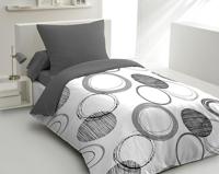 Dekbedovertrek HOME LINGE PASSION Audace Grijs Lichtgrijs 240 x 260 cm - thumbnail