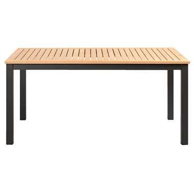 Le Sud dining loungetafel Ardeche - naturel/zwart - 140x65x80 cm