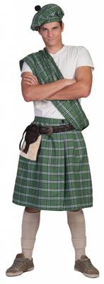 Schotse Highlander pak man groen