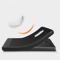 Voor Lenovo K8 geborsteld koolstofvezel textuur TPU schokbestendige antislip zachte beschermende Back Cover Case (grijs) - thumbnail