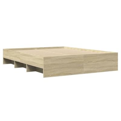 Bedframe zonder matras hout sonoma eikenkleurig 150x200 cm
