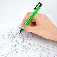 Tombow • precision eraser mono zero, refillable, round tip 2,3 mm diameter, neon green - thumbnail