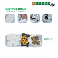 SES Creative Beedz Art Strijkkralen Zonnebloemen 30x45.5 cm 7000 Stuks - thumbnail
