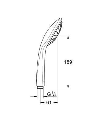 Grohe Joy Handdouche 1 Stand Chroom Grohe Joy Handdouche 1 Stand Chroom