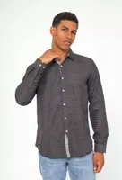 Yves Enzo- Heren Italiaans Overhemd - Strijkvrij - Print - thumbnail