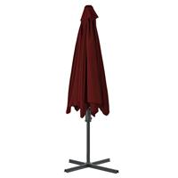Parasol met stalen paal 300x230 cm bordeauxrood - thumbnail