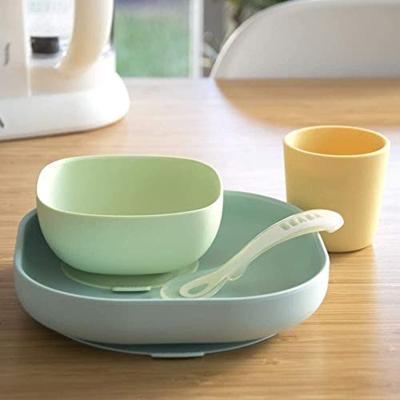 Serviesset 4 items silicone BEABA geel Serviesset 4 items silicone BEABA geel