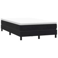 Boxspring met matras fluweel zwart 120x210 cm - thumbnail