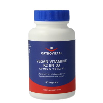 Vitamine K2 & D3 vegan 60 Vegetarische capsules
