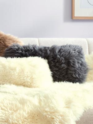 Kussen, ca. 20x40cm Van Kaiser grijs