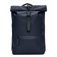 Rains Rolltop Rucksack W3 - Blauw - thumbnail
