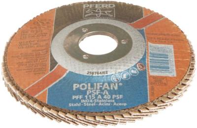 PFERD TOOLS 67644115 PFF 115 A 40 PSF STEELOX Lamellenschijf Diameter 115 mm Boordiameter 22.23 mm RVS, Staal 10 stuk(s) PFERD TOOLS 67644115 PFF 115 A 40 PSF STEELOX Lamellenschijf Diameter 115 mm Boordiameter 22.23 mm RVS, Staal 10 stuk(s)