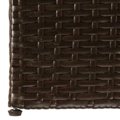 VidaXL Tuinbox 150x100x100 cm poly rattan bruin