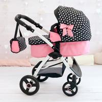 Bayer Design Poppenwagen City Max met tas (Zwart) - thumbnail