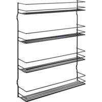 Metaltex pepito 4 wandkruidenrek 4 etages 36x8x45 cm zwart - thumbnail