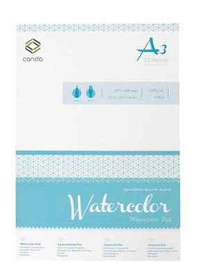 Aquarelblok conda a3 230gr