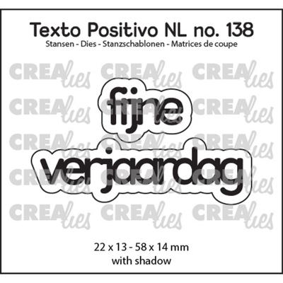 Crealies • texto positivo fijne verjaardag