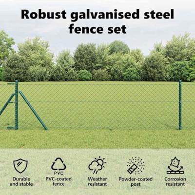 VidaXL Afrasteringspaal groen 25 x 0,4 m (40 x 40 mm gaas) VidaXL Afrasteringspaal groen 25 x 0,4 m (40 x 40 mm gaas)