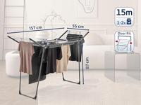 Leifheit 81690 Droogrek Pegasus 150 Solid Slim Black - thumbnail