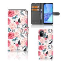 OPPO A53 | OPPO A53s Hoesje Butterfly Roses - thumbnail