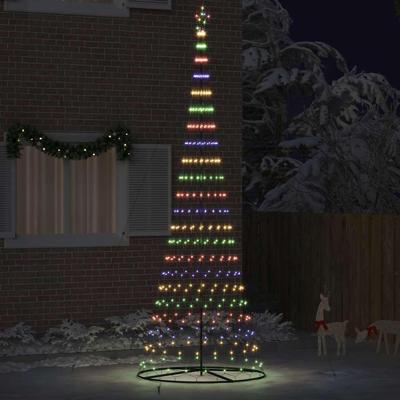 LED Kerstboom Multikleur 138.5 x 138.5 x 399 cm Metaal