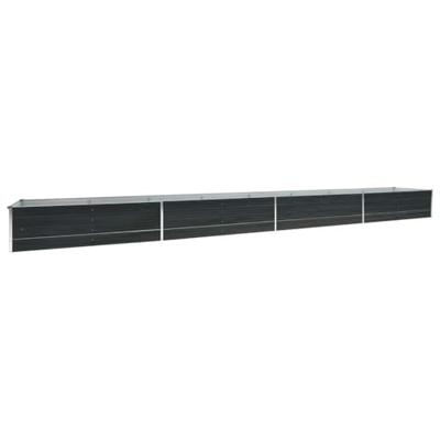 Plantenbak verhoogd 600x80x45 cm gegalvaniseerd staal antraciet