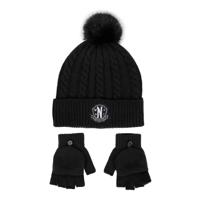 Wednesday Beanie & Gloves Set Nervermore - thumbnail