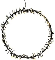 Kerstverlichting LED ring cluster 96 lampjes Ø 30cm, gouden gloed - thumbnail