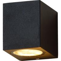 Mat Zwarte Vierkante LED Buitenlamp met GU10 Fitting - Aluminium - thumbnail