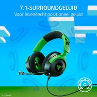 Razer Kraken V4 X Minecraft Edition - Bedrade USB PC Gaming Headset (TriForce 40mm Drivers, Intrekbare Cardioïde Mic, Surround Sound, Chroma RGB, voor PC & console via USB-C) Minecraft - thumbnail