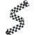 D'Addario 50BAL13 Auto Lock Woven Nylon Guitar Strap Skater Checkerboard gitaarband - thumbnail