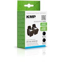 KMP Inktcartridge vervangt HP 21, C9351AE Compatibel 2-pack Zwart H29D 1900,4021 - thumbnail