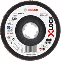 Bosch Accessoires Lamellenschijf X551 125mm G120 Fiber schuin X-LOCK - 2608619806 - thumbnail