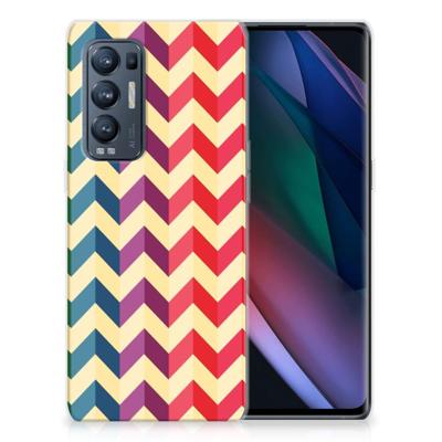 OPPO Find X3 Neo | TPU bumper | Zigzag Multi Color OPPO Find X3 Neo | TPU bumper | Zigzag Multi Color