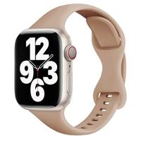 Sportbandje Slim Fit - Cappuccino - Geschikt voor Apple Watch 38mm / 40mm / 41mm / 42mm - thumbnail
