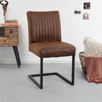 Eetkamerstoel 'Ferro', kleur donkerbruin - thumbnail