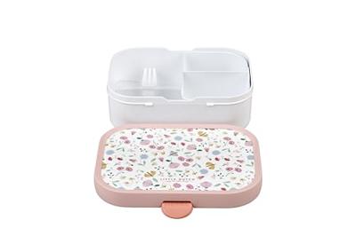 Mepal Campus Lunchbox Little Dutch Flowers and Butterflies Roze/Wit - thumbnail