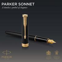 Vulpen parker sonnet gt m mat lak zwart - thumbnail