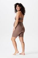 Noppies Niru Naadloze Sensil Zwangerschapsshort Hoog Lange Pijp Deep Taupe - thumbnail