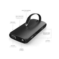 SATECHI USB-C Multipoort Adapter, USB-C Hub 9-in-1, On-The-Go Multipoort Adapter - Voor M2/ M1 Macbook Pro/Air, M2/ M1 iPad Pro/Air, M2 Mac Mini, iMac M1 (Zwart) - thumbnail